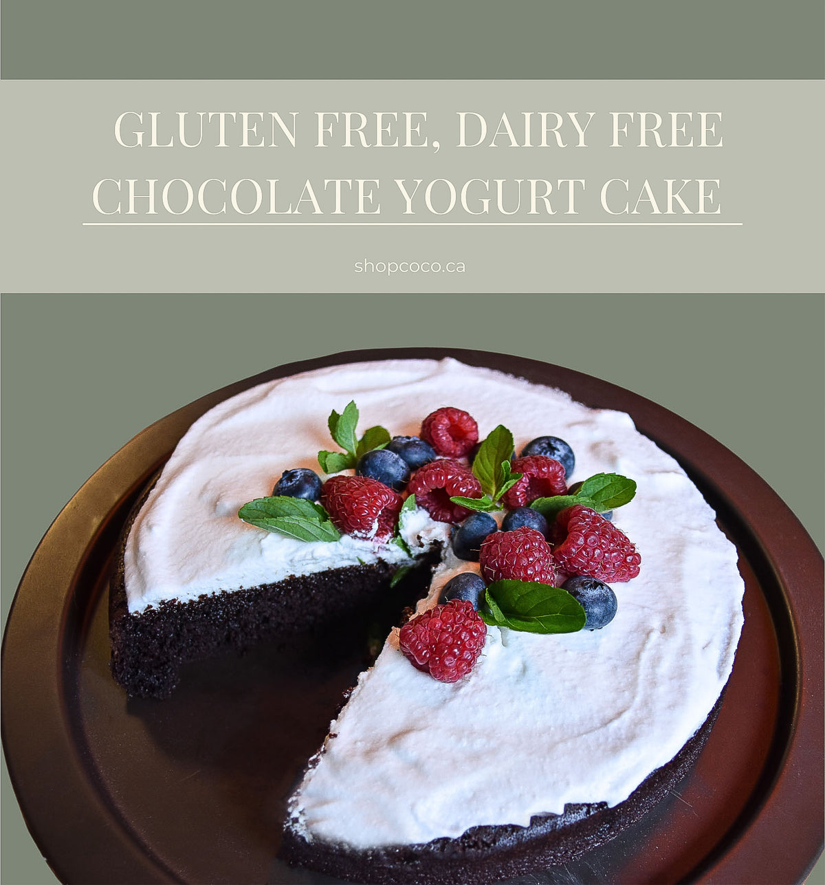Gluten Free, Dairy Free, Chocolate Yogurt Cake | Coco Market