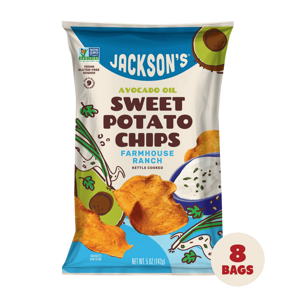 Jackson's Avocado Oil Sweet Potato Chips Coco Market