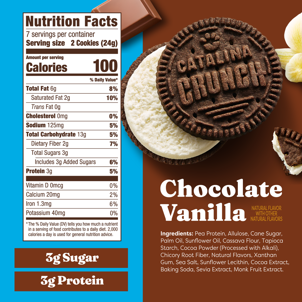 Catalina Crunch - Keto Sandwich Cookies: Chocolate Vanilla | Coco