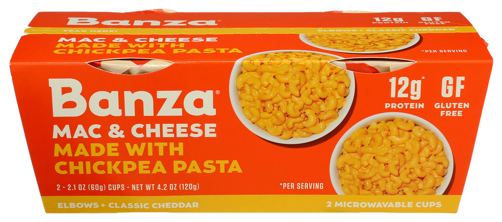 Banza - Microwaveable Mac & Cheese Elbow Pasta