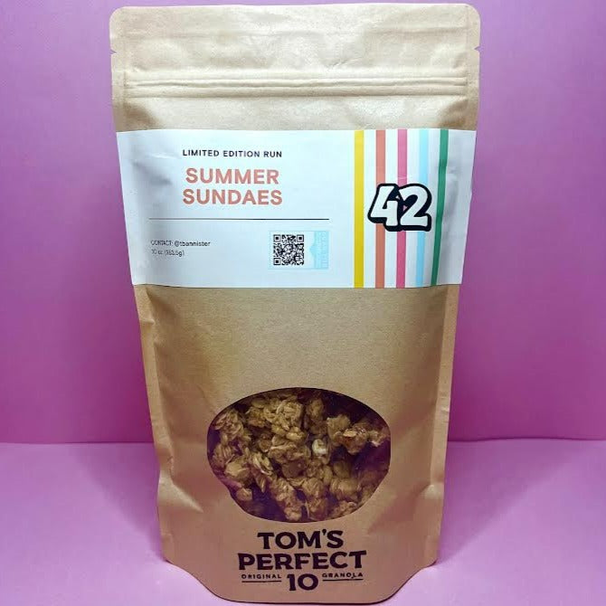Tom's Perfect 10 -Monthly Granola Flavor: Summer Sundaes