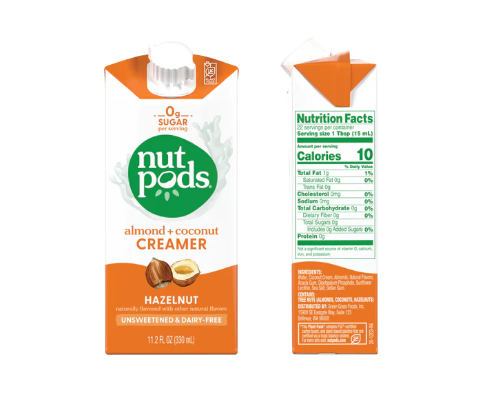 Nutpods - Hazelnut Creamer (unsweetened)