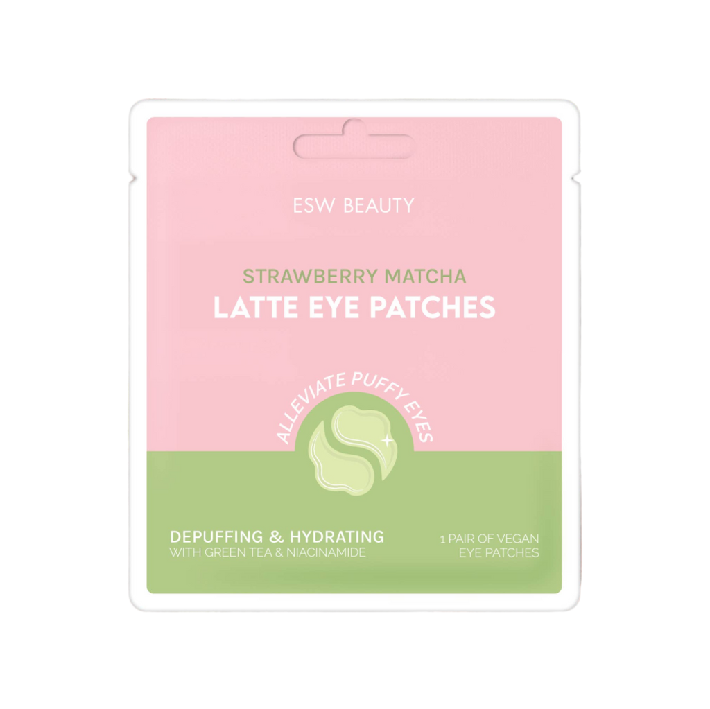 ESW Beauty - Eye Patches: Depuffing & Hydrating | Strawberry Matcha Latte