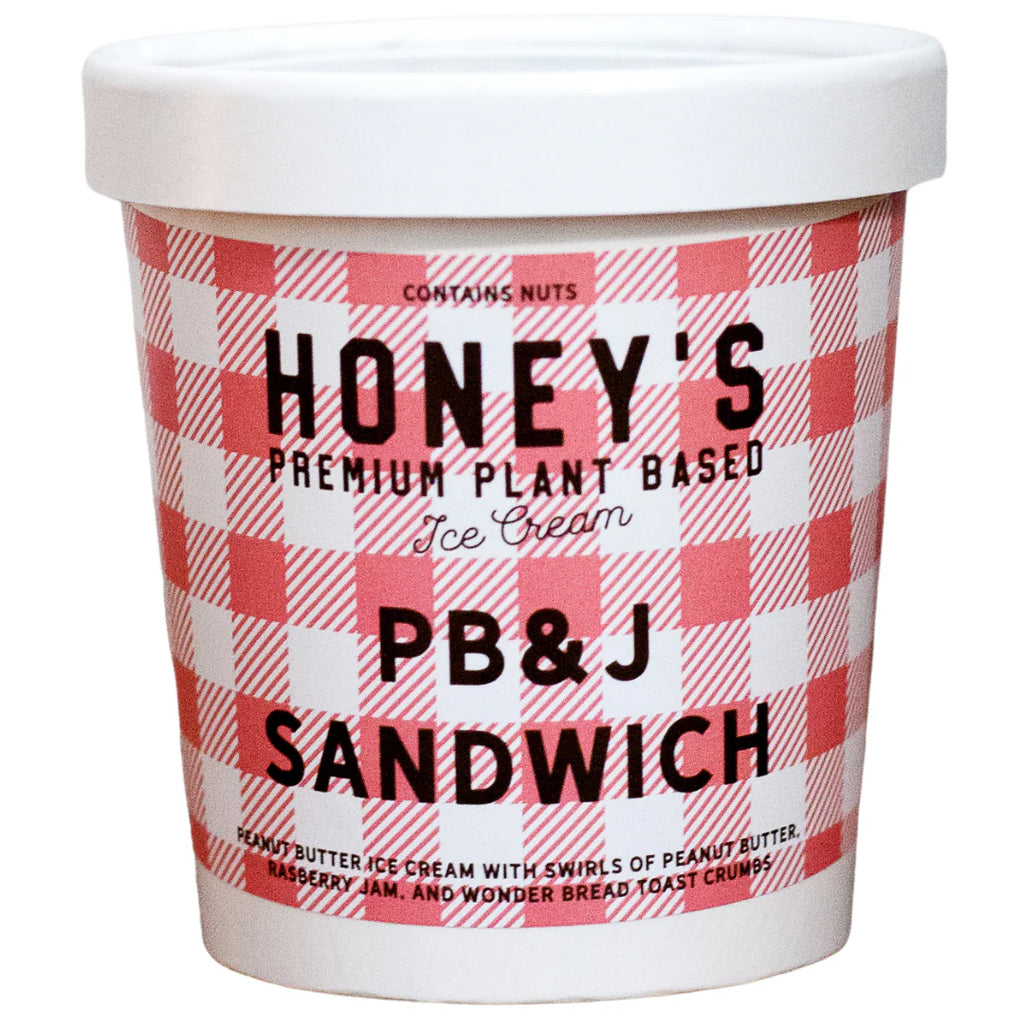 Honey's - Plant-Based Ice Cream: Seasonal PB&J Sandwich