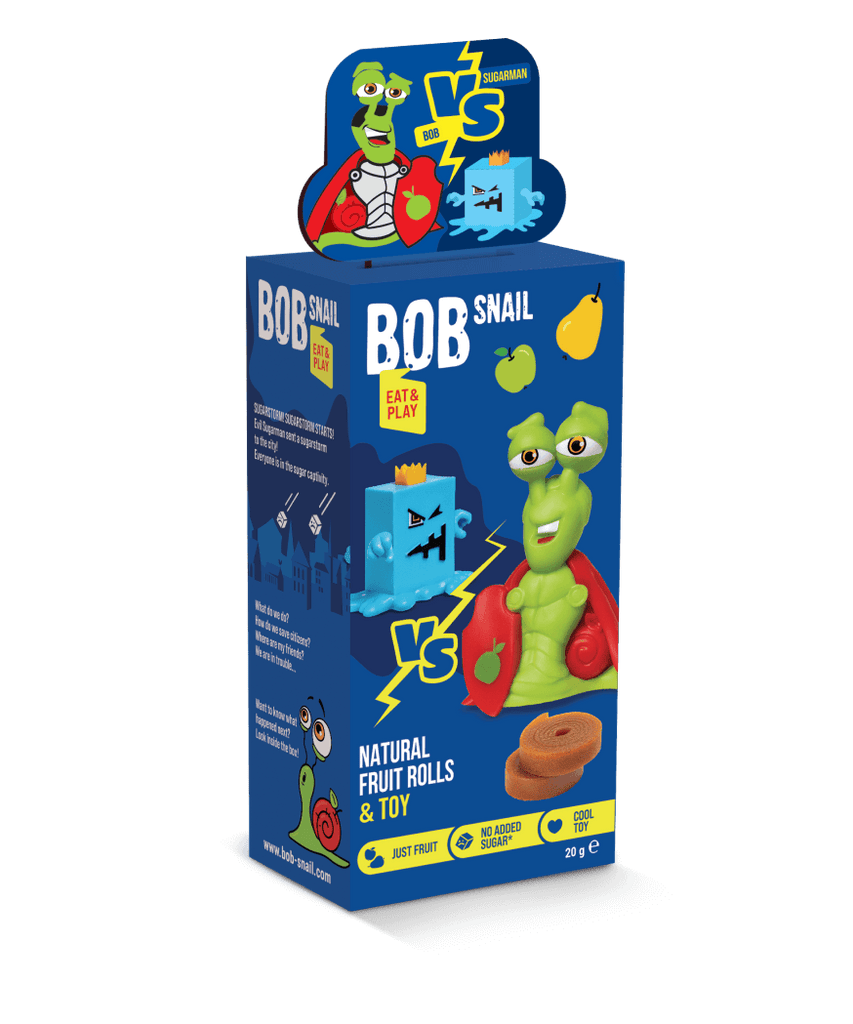 Bob Snail - Eat & Play Fruit Roll + Toy