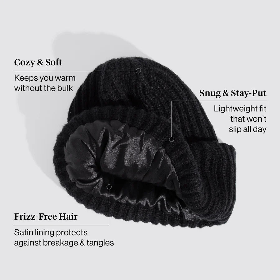 KITSCH - Glazey Satin-Lined Beanie