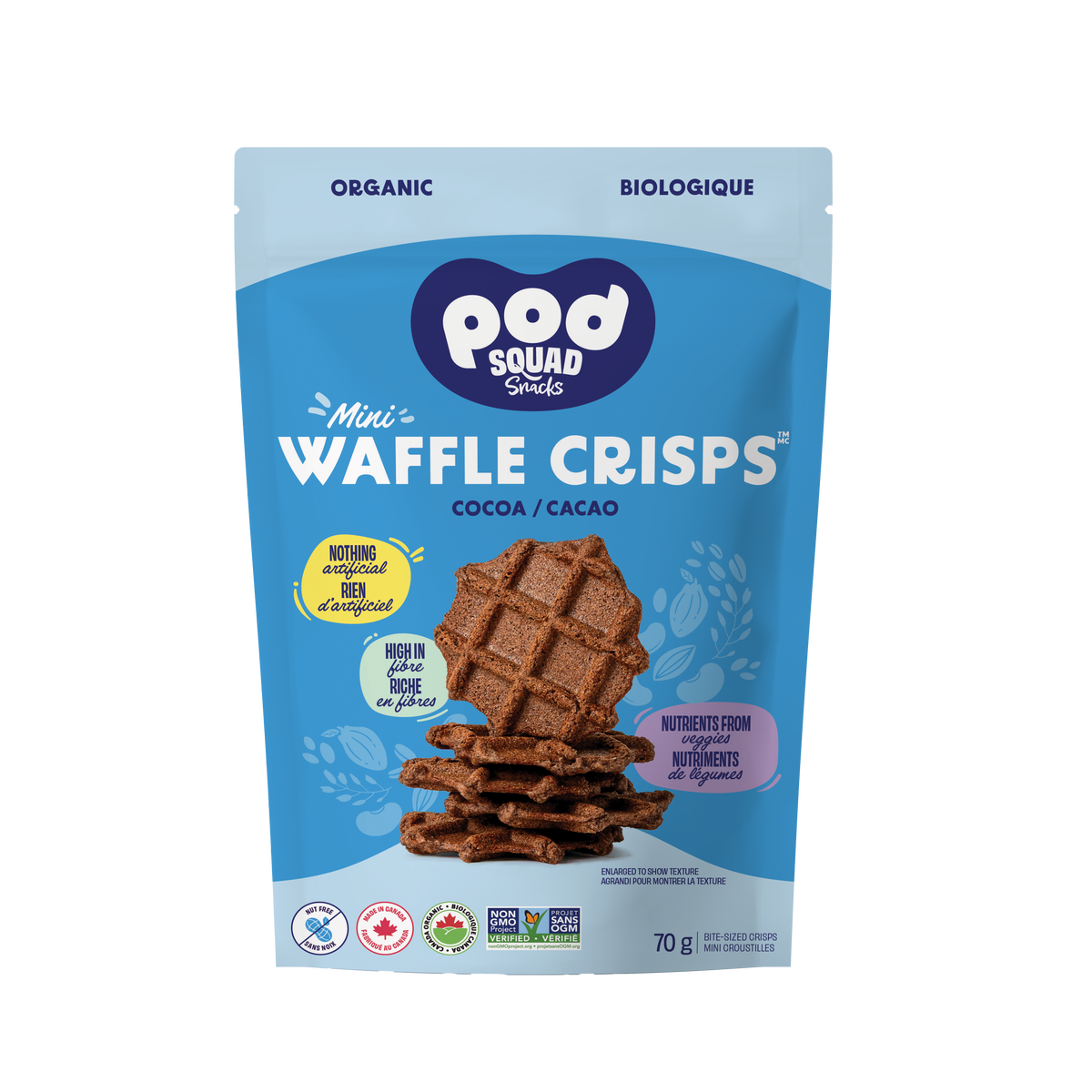 Coc Pod Pod Squad Snacks - Mini Waffle Crisps | Coco Market