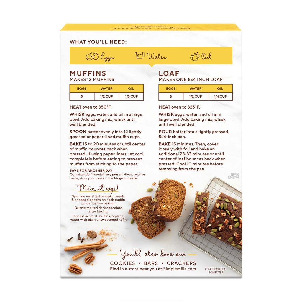 Simple Mills - Pumpkin Muffin/Bread Baking Mix