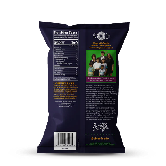 Siete - Kettle Cooked Potato Chips 156g