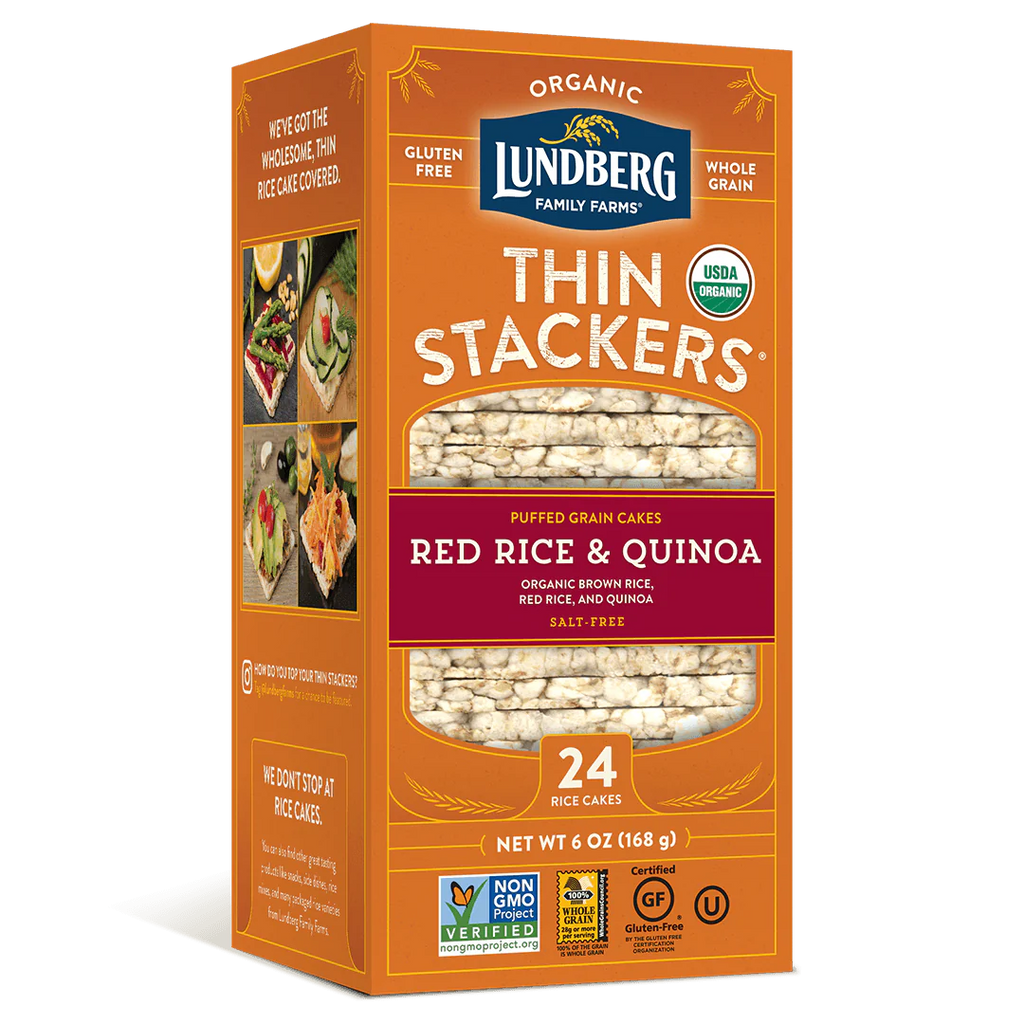 Lundberg - Organic Thin Stackers: Red Rice & Quinoa