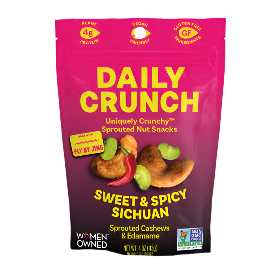 Daily Crunch x Fly By Jing - Sweet & Spicy SIchuan Sprouted Cashews ...