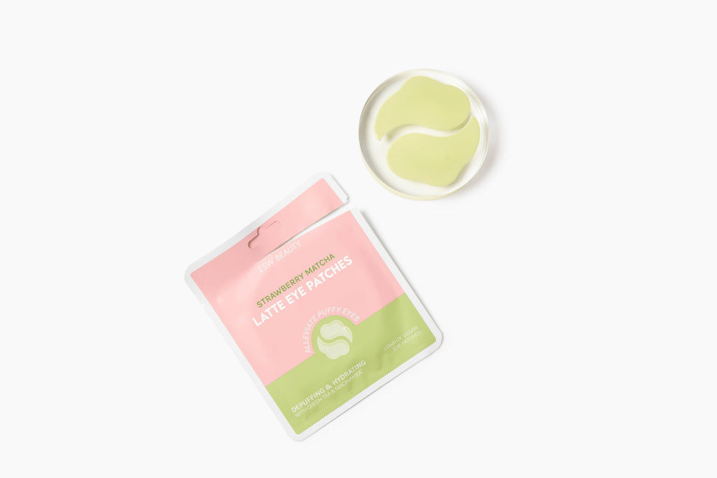 ESW Beauty - Eye Patches: Depuffing & Hydrating | Strawberry Matcha Latte