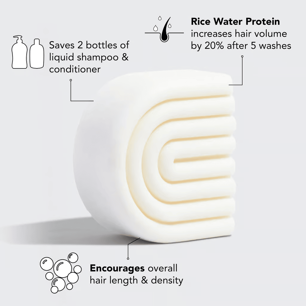 KITSCH - Rice Water Conditioner Bar for Hair Growth