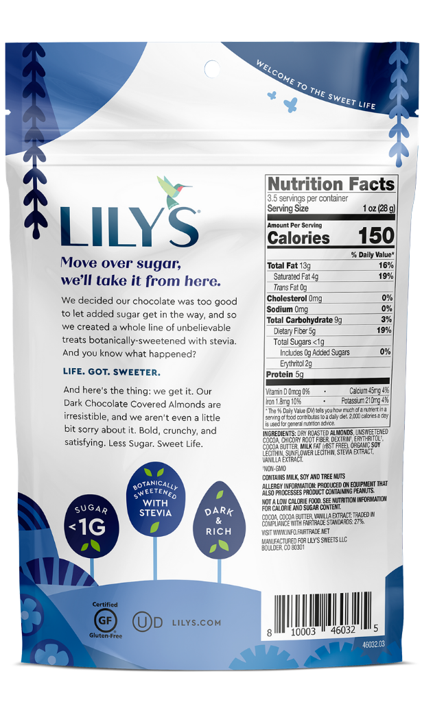 Lily's - Dark Chocolate Covered Almonds