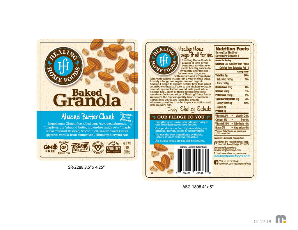Healing Home - Almond Butter Chunk Granola