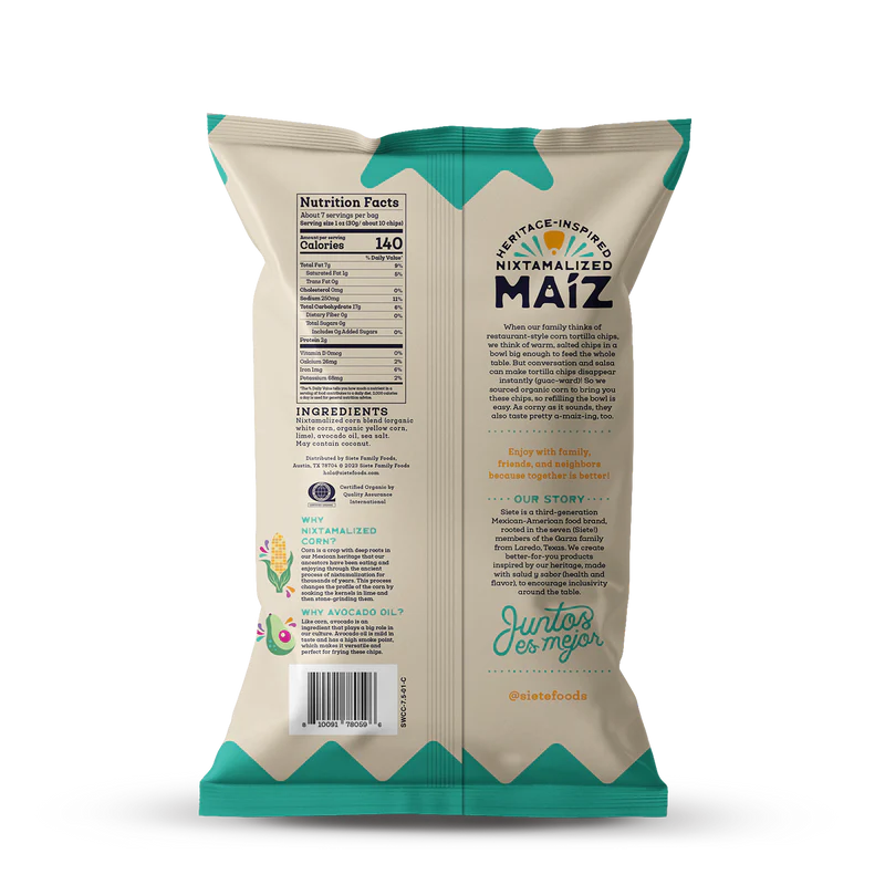 Siete - Maiz Totopos Corn Tortillas